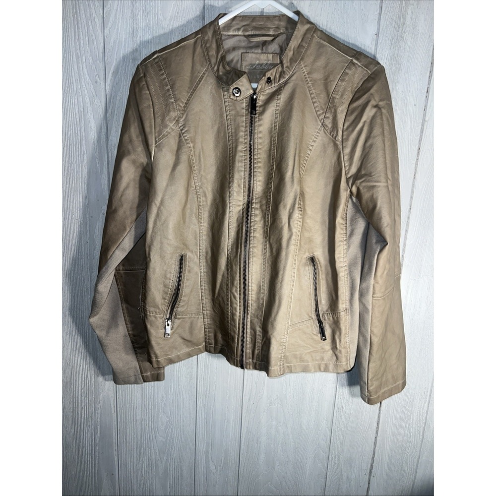 Sebby Collection Jacket Women's Beige Size L